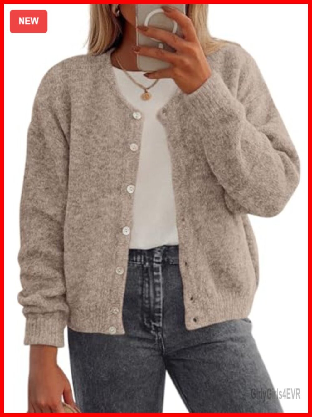 Womens Button Down Cardigan Sweater Long Sleeve Knit Lightweight